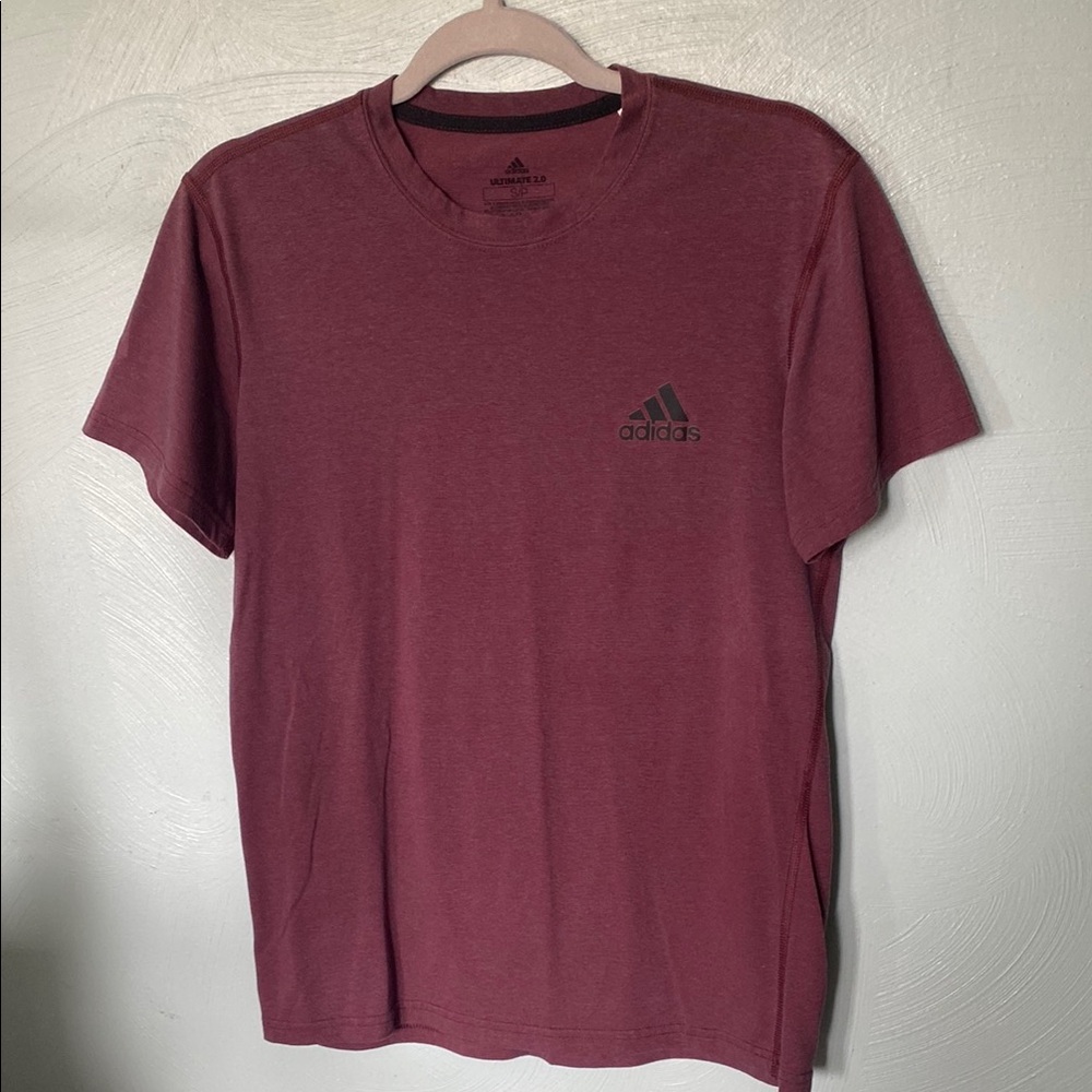Adidas Ultimate 2 Maroon Short Sleeve Tee